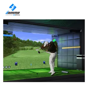 Indoor Golf Simulator interaktives Projektions golfspiel mit Golf Simulator Bildschirm