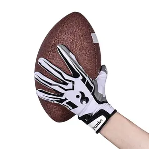 BOODUN男士女士橄榄球手套全指透气防滑硅胶棒球美式橄榄球手套户外远足手套