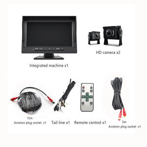 จอภาพกล้องมองหลังสำหรับรถบรรทุก Wemaer OEM Factory แบบ 1 <span class=keywords><strong>2</strong></span> 4 5 ช่อง พร้อมกล้องถอยหลัง จอภาพติดรถยนต์แบบพลิกขึ้นลงได้ขนาด 7 นิ้ว - Product Image 5