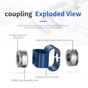 CHBG LS Thimble Type Back Pressure Dc Motor Universal Joint Guide 12 Spline Rubber Spider <strong>Hydraulic</strong> Pump Shaft <strong>Coupling</strong> - Product Image 4