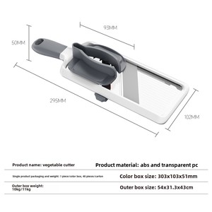 Multifunctional Stainless Steel <b>Vegetable</b> & <b>Fruit</b> Cutter Household Potato & Radish Planer Manual Garlic Press <b>Tool</b> - Product Image 3