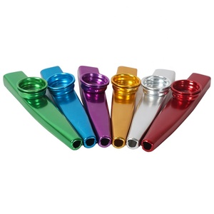Metal Kazoo bebé niños Mini clásico percusión instrumentos musicales juguete Kazoos profesional aluminio Kazoo para niños y adultos - Product Image 2