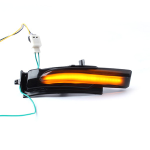Autodragons - Luz indicadora de señal de giro secuencial LED para espejo retrovisor lateral, color ámbar ahumado con efecto de agua corriente, para XC90 XC60 V90 S90 - Product Image 5