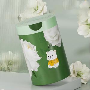 Huamaohengchun 120 Counts 3.5 Gallon 45x45Cm <b>Kitchen</b> Small Trash Bags with Drawstring for Bathroom, Office, Home Garbage Bags - Product Image 5