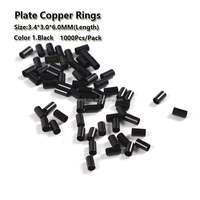 En gros 3.4*3.0*6.0mm sans lèvre bord Cuivre micro perles tube lien pour outils d'extension de cheveux
