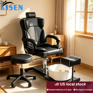 Sillón de Pedicura Eléctrico Moderno Kisen, Muebles de Salón de Lujo sin Tuberías, Sillón de Masaje para Manicura y Pedicura con Spa para Pies - Product Image 6