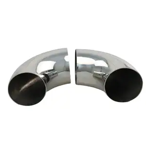 DKV Sanitary Pipe Fittings 90 Degree Elbow SS304 316L Stainless Steel Butt Weld Sanitary Bend 90 Degree Elbow