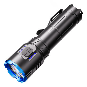 Hot-selling Rechargeable Aluminum Alloy IP20 5h Runtime Super Bright Long-range LED Waterproof Overcharge Protection Flashlight - Product Image 5