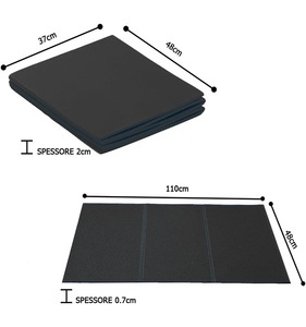 Tapis de yoga et de Pilates pliable, résistant aux déchirures, facile à transporter, idéal <span class=keywords><strong>pour</strong></span> les sorties, le camping, la gym, la plage, le parc, les pique-niques et les voyages - Product Image 3
