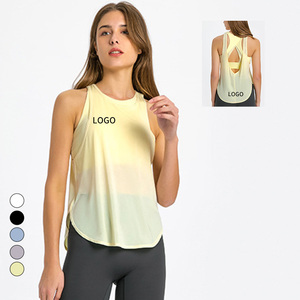 FIELD BALANCE conception libre faux deux pièces gilet de <span class=keywords><strong>sport</strong></span> femmes Fitness haut de course beau dos sans couture soutien-gorge lâche Yoga vêtements - Product Image 1