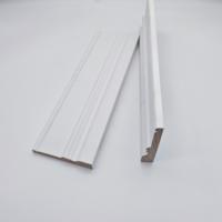 Plinthe en MDF moderne blanc apprêté pour portes et fenêtres, moulure de finition en bois