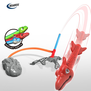 Lanzacohetes para niños con 3 <span class=keywords><strong>dinosaurios</strong></span> de espuma almohadilla de lanzamiento juguetes al aire libre - Product Image 5