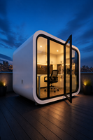 Bureau de jardin préfabriqué prêt à l'emploi, mini-bureau de jardin, cabine de jardin modulaire, pièce de jardin modulaire