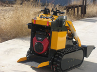Mini Skid Steer Loader HY280 Ringkas dan Kompak, Kapasitas Angkut 0,20 Ton, Bucket 0,15m³ untuk Pekerjaan Renovasi Dalam Ruangan