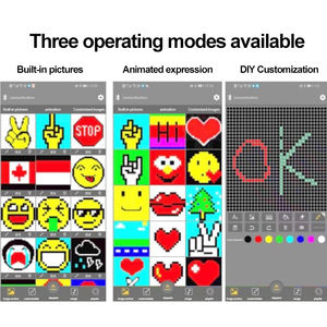 Écran d'expression de voiture à LED P4 pleine couleur pour la lunette arrière, éclairage d'expression de voiture d'usine, écran de voiture à LED, télécommande Bluetooth, modèle - Product Image 6