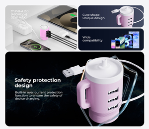 Sử dụng ETECH sáng tạo xách tay chai-shaped 3-cổng USB 3.0 HUB kiểu dáng đẹp đa cổng chai nước - Product Image 5