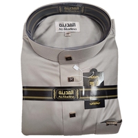 2026 Dubaï Thobe Modeste pour Hommes, Style Qatari, Haute Qualité, Manches Longues, Vêtement Islamique Professionnel, Abaya Qamis, pour la Prière Musulmane
