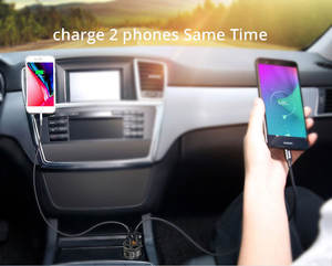 Transmetteur sans fil 2023 HG Bluetooth 5.0, Kit mains libres pour voiture, lecteur Audio MP3, transmetteur FM USB rapide QC3.0 - Product Image 6