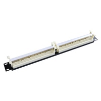 Bloc de brassage téléphonique vocal 19 pouces, 100/200 paires, pour montage en rack, avec câblage 110, gestion des câbles et connexion croisée