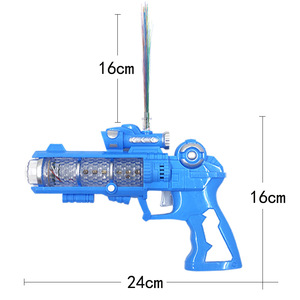Pistola de proyección de fibra óptica eléctrica con sonido y luz para niños, pistola de juguete de plástico con pilas, unisex, de 5 a 14 años - Product Image 3