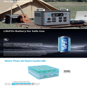 1500W Portable Power Station 1200Wh Battery Modified Sine Wave MPPT <b>Solar</b> <b>Generator</b> Emergency Power External Battery Tx1500 - Product Image 1