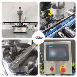 Línea de Llenado de Polvo Eléctrica Semiautomática con Dosificador de Tornillo Servo, Codificador de Fecha y Controlador de Peso para Alimentos, Proteínas, Botellas y Latas - Product Image 4