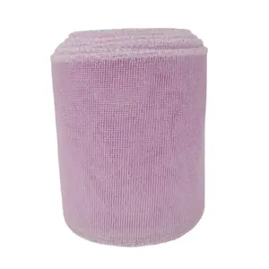 Fitas de cetim metálico de linho roxo OEM com borda de arame para DIY arcos pacote de primavera Deco