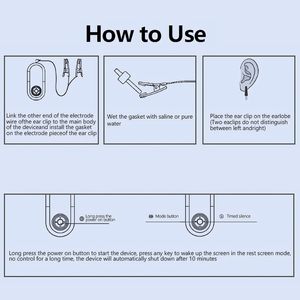 Dispositivo Portátil de Microcorriente para Ayudar a Dormir, Pulso Inteligente USB, Alivio del Insomnio y la Ansiedad, Clips para Orejas para Usar en el Auto, Hotel o al Aire Libre, Hecho de Plástico - Product Image 4