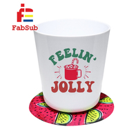 Tasses en polymère pour enfants Tasse à sublimation en plastique de 12oz 8oz avec ou sans poignée pour impression personnalisée