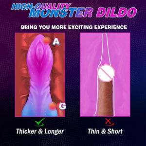 Nouveau gode en silicone, pénis animal, <span class=keywords><strong>bite</strong></span> de <span class=keywords><strong>chien</strong></span>, gode lumineux, perles anales, masturbation féminine, jouets pour adultes, homme/femme - Product Image 2