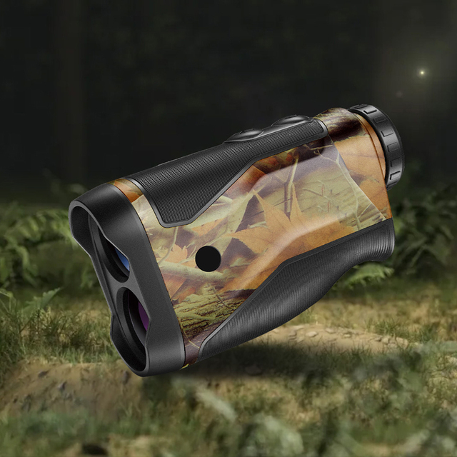 Custom High Quality Portable 6X Magnification Waterproof Long Distance Laser Range Finder for Hunting Red Display