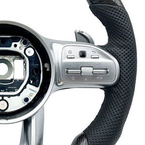 Volante de Coche Personalizado Completo para Mercedes-Benz W176 W202 C190 <span class=keywords><strong>C220D</strong></span> E300 A45 - Product Image 5