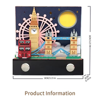 London Landmark Paper Craft Model Bloc-notes 3D Bloc-notes 3D promotionnel avec conception de calendrier unique pour une organisation efficace