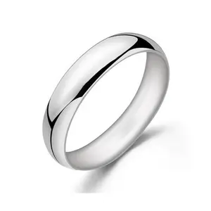 Anello in argento Sterling 925 semplice minimalista personalizzato più popolare Design semplice all'ingrosso