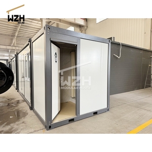 Hiện đại di động di động nhà vệ sinh vòi hoa sen cabin Combo chống ăn mòn sử dụng công cộng làm bằng bánh sandwich Panel cho các ứng dụng ngoài trời - Product Image 6