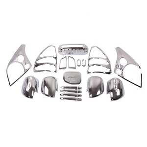 WZXDAUTO Accesorios de Plástico ABS Cromado, Kit Completo de Decoración para Autos Usados 2003-2009 para Land Cruiser FJ120 - Product Image 1