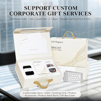 Ensemble cadeau technologique d'entreprise avec logo personnalisé, souris sans fil, clavier, batterie externe pour kit de bienvenue des employés, événement professionnel