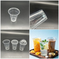 Gobelets en plastique PET jetables H91202-1 de 8 oz et 78 mm de diamètre pour les fêtes, les événements et les entreprises