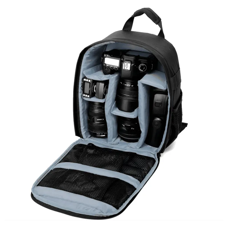 Grosir tas kamera Dslr, ransel luar ruangan anti air tas fotografi Digital kecil