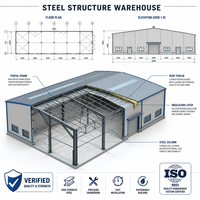 Edificio de Estructura de Acero Resistente Personalizado, Almacén Industrial Prefabricado, Arena de Gran Escala, Construcción de Estructura de Acero para Fábrica