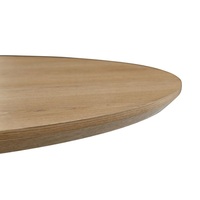 Mobilier de salle à manger de Restaurant de Design minimaliste nordique rond élargi à la forme ovale Table à manger en bois rustique extensible