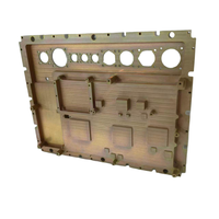 Panneau de dissipateur thermique en aluminium usiné CNC sur mesure ISO9001, panneau frontal de contrôleur anodisé blanc avec découpes pour connecteurs