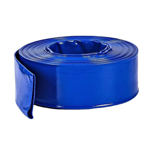 Tuyau de refoulement en PVC bleu durable avec fibre renforcée, tuyau plat en PVC <span class=keywords><strong>pour</strong></span> eau industrielle - Product Image 1