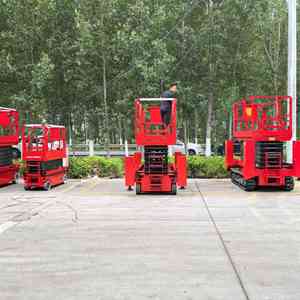 T-080 gunting elektrik, Lift 4-18m Aerial Platform 6m 8m 10m 12m 14m Skylift Mobile pengangkat gunting hidrolik - Product Image 4