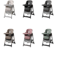 Chaise haute pour bébé multifonctionnelle, portable, compacte, pliable facilement, réglable, pour l'alimentation et les repas, OEM ODM