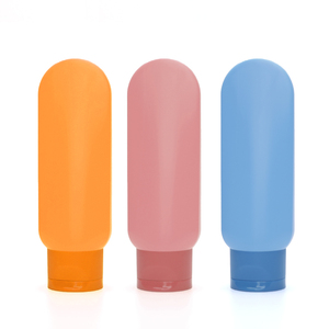 Botella de PE de 100 ml Personalizada en <span class=keywords><strong>Rosa</strong></span>, Naranja y Azul, para Aceite de Maquillaje, Aceite Esencial, Limpiador Facial, Loción, Envase Cosmético - Product Image 1