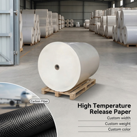 Papier de démoulage CCK double face 50 g/m² non adhésif, résistant aux hautes températures, enduit de silicone pour la production de panneaux en fibre de carbone