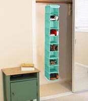 Simple Houseware Moderne 10 Étagères Suspendus Organisateur De Chaussures Turquoise Double Tissu Durable pour Salon Placard De Stockage