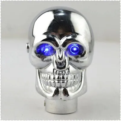 china manufacturer led light gear stick knob skull shift knob