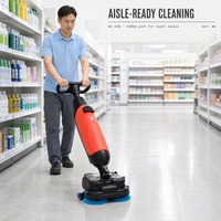 Autolaveuse autoportée WL-430, largeur 430 mm, brosses 2x210 mm, 1000 m²/h, raclette 450 mm, 350 W, 36 V, 10,5 Ah LiFePO4, 19,5 kg, CE